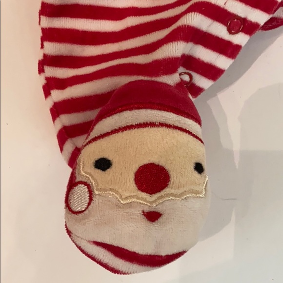 💟 Sale $9 Santa Suit for Baby w/ Santa Hat…Soft Snuggly Velour!!! - Picture 3 of 6